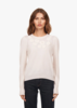 Autumn Cashmere Puff Sleeve Crew Top - Chalk - Thumbnail 1
