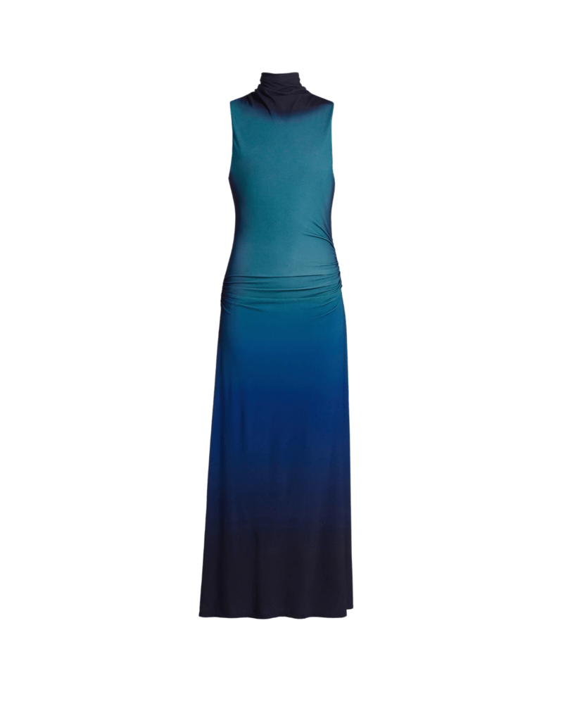 Simkhai Aldina S/L Midi Dress - Chromatic Teal