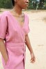 Linenfox Mimosa Linen Dress - Watermelon - Thumbnail 3