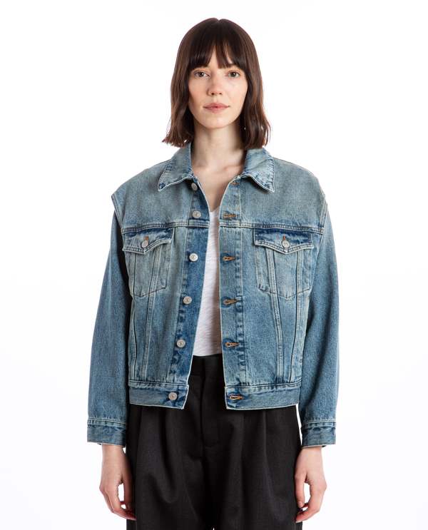 ジャケット・アウター Maison Margiela DENIM SPORTS JACKET Maison Margiela Denim Sports Jacket, $1,270 | farfetch.com | Lookastic