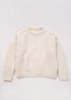 Micaela Greg Hand Knitted Bevel Sweater - Cream - Thumbnail 1