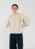Micaela Greg Hand Knitted Bevel Sweater - Cream - Thumbnail 2