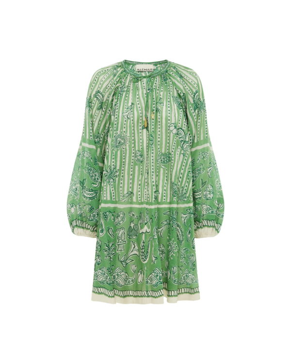 Alemais Lula Mini Dress - Green Stripe | Garmentory