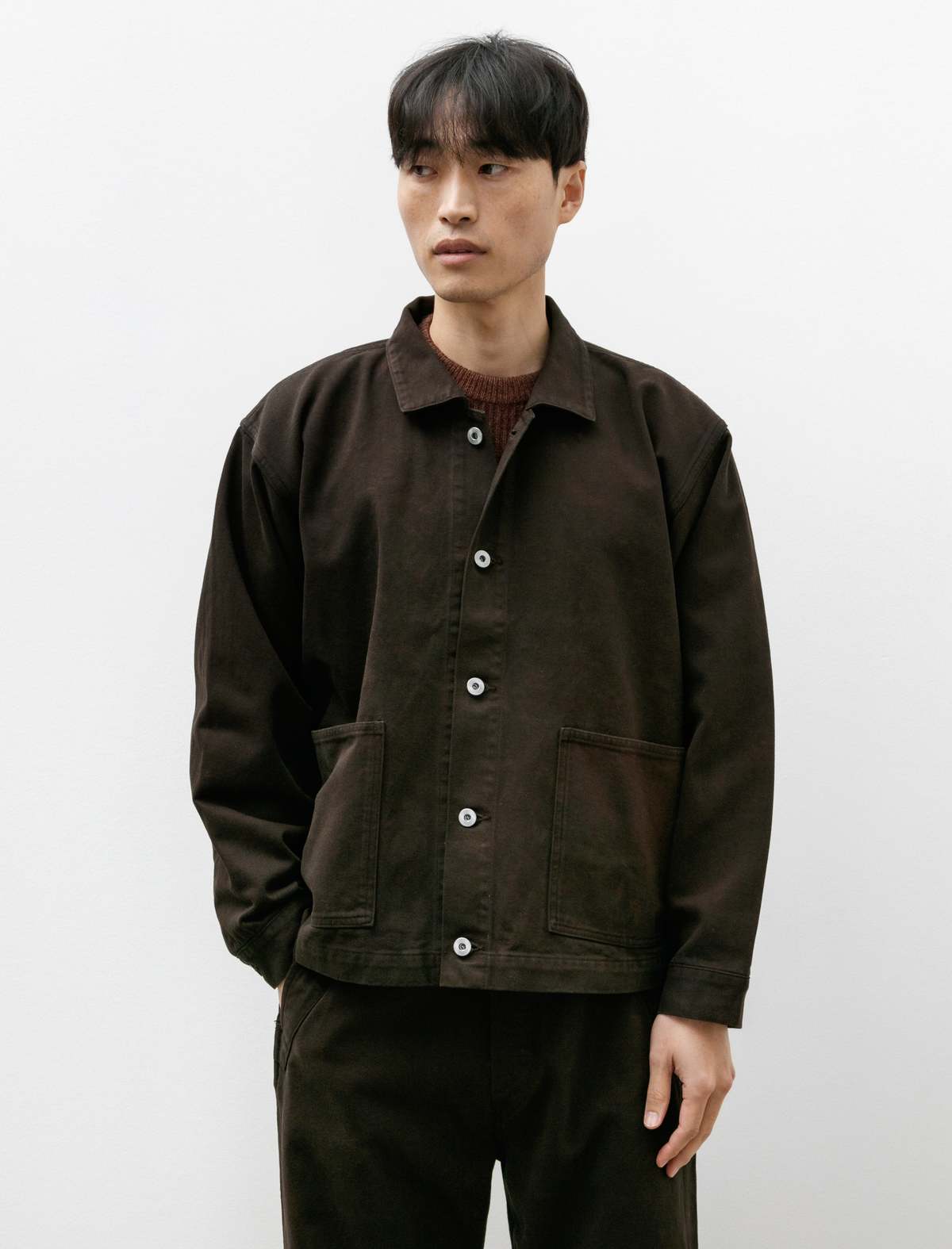 Taiga Takahashi Coverall Jacket - Mix Brown | Garmentory
