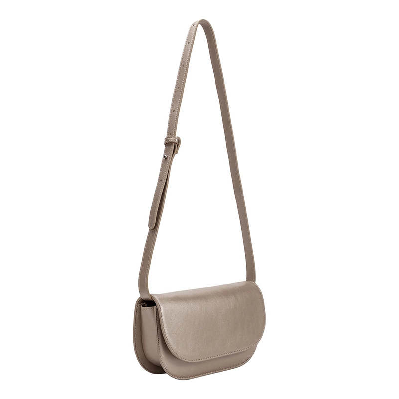 Melie Bianco Inez Pewter Recycled Vegan Shoulder Bag