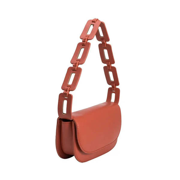 Melie Bianco Inez Pewter Recycled Vegan Shoulder Bag