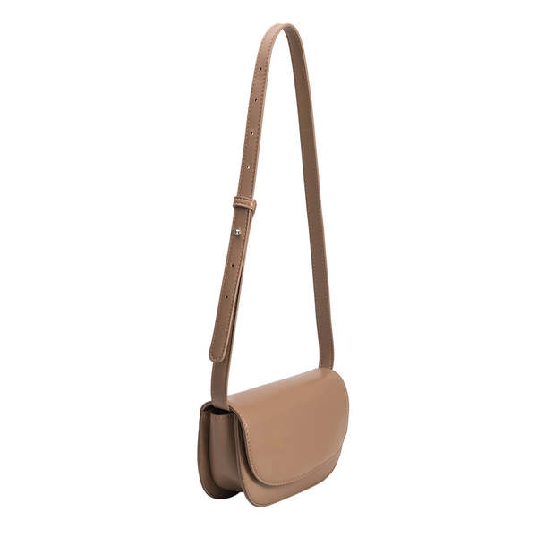 Melie Bianco Inez Pewter Recycled Vegan Shoulder Bag