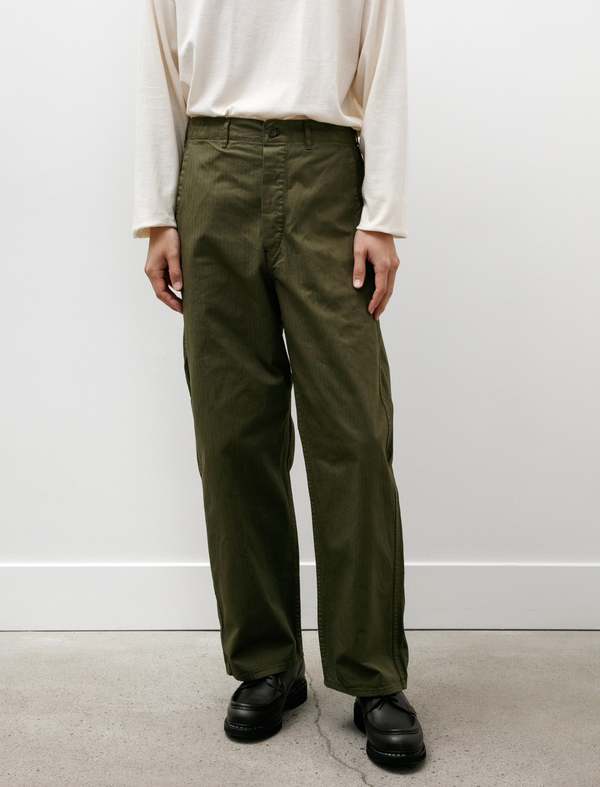 Orslow Wide Fit French Work Pants - Army Green | Garmentory