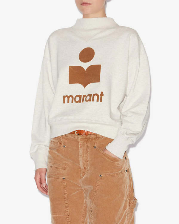 Isabel Marant Étoile Moby Sweatshirt - Ecru/Camel | Garmentory