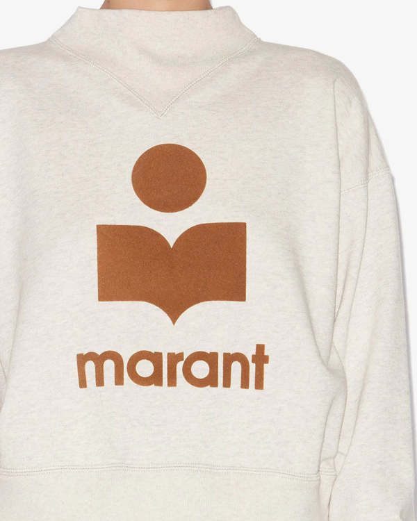 Isabel Marant Étoile Moby Sweatshirt - Ecru/Camel | Garmentory