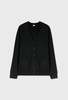 Silk Laundry Wool Slouch Cardigan - Black - Thumbnail 1