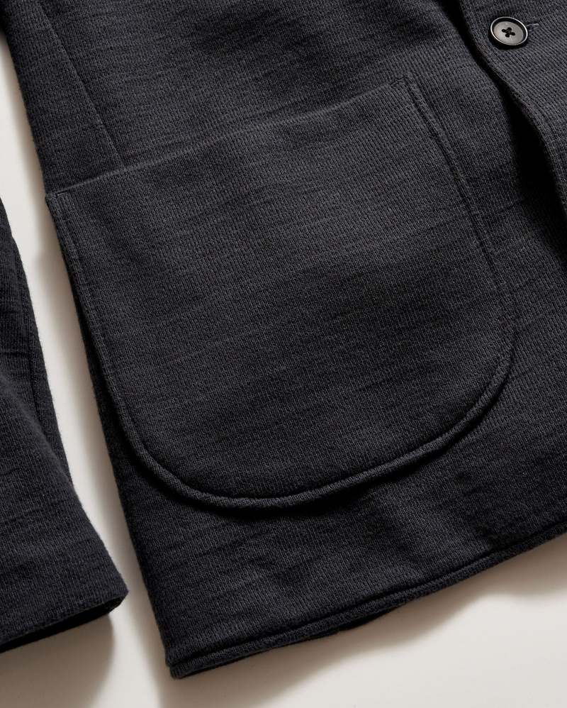 Billy Reid Ottoman Knit Sport Coat - Carbon Blue