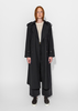 Mijeong Park Wool Blend Long Trench - Navy - Thumbnail 1