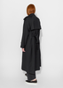 Mijeong Park Wool Blend Long Trench - Navy - Thumbnail 4