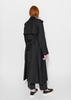 Mijeong Park Wool Blend Long Trench - Navy - Thumbnail 6