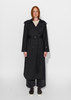 Mijeong Park Wool Blend Long Trench - Navy - Thumbnail 10