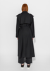 Mijeong Park Wool Blend Long Trench - Navy - Thumbnail 14