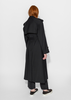 Mijeong Park Wool Blend Long Trench - Navy - Thumbnail 15