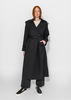 Mijeong Park Wool Blend Long Trench - Navy - Thumbnail 17