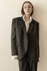 KM by LANGE Pleyada Gentlewoman Oversize Jacket - Grey - Thumbnail 5