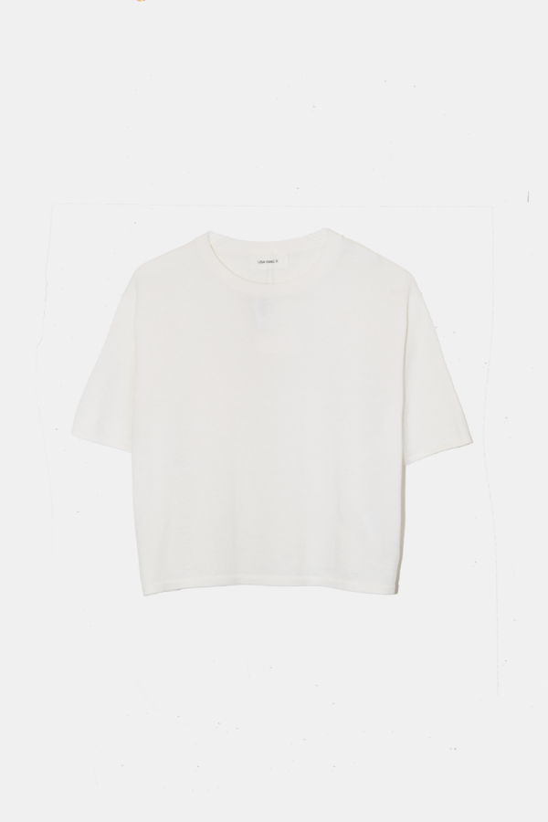 Lisa Yang Rubie Cotton Cashmere T-Shirt - Salt