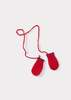 Caramel Tillia Baby Wool Mittens - Red - Thumbnail 1