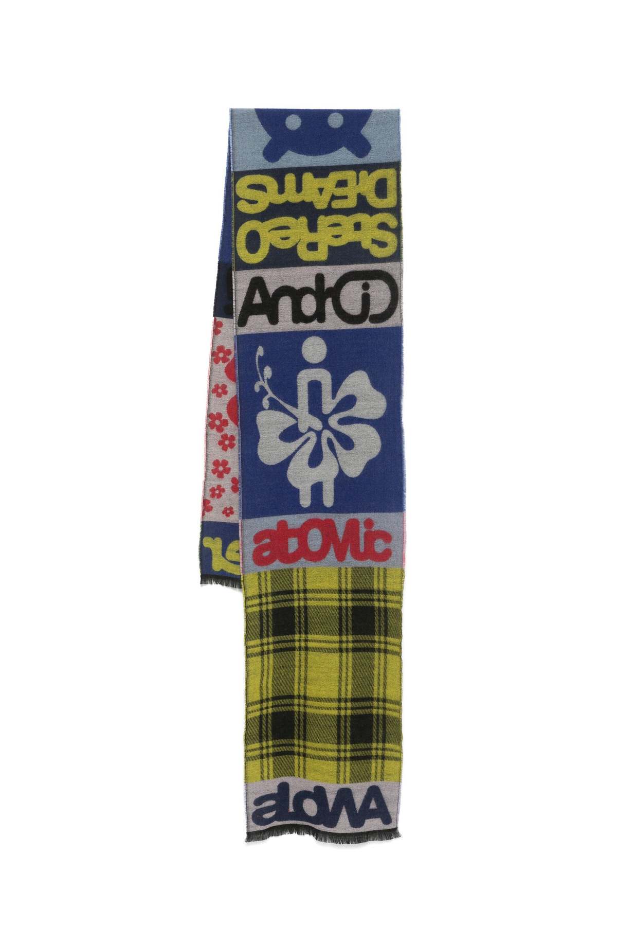 Walter Van Beirendonck ウールマフラー Walter Van Beirendonck Alowa Scarf - Mazzarine Blue | Garmentory