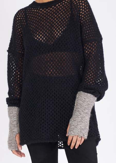 Isabel benenato Long Cut-Out Wool Gloves | Garmentory display picture 1