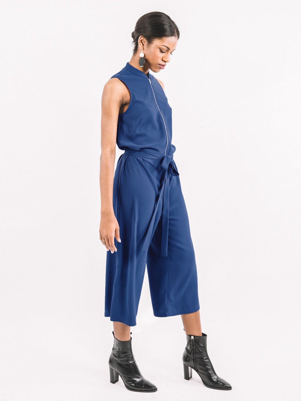 Dixon Jumpsuit / Blue Georgette - Image 2 of 4
