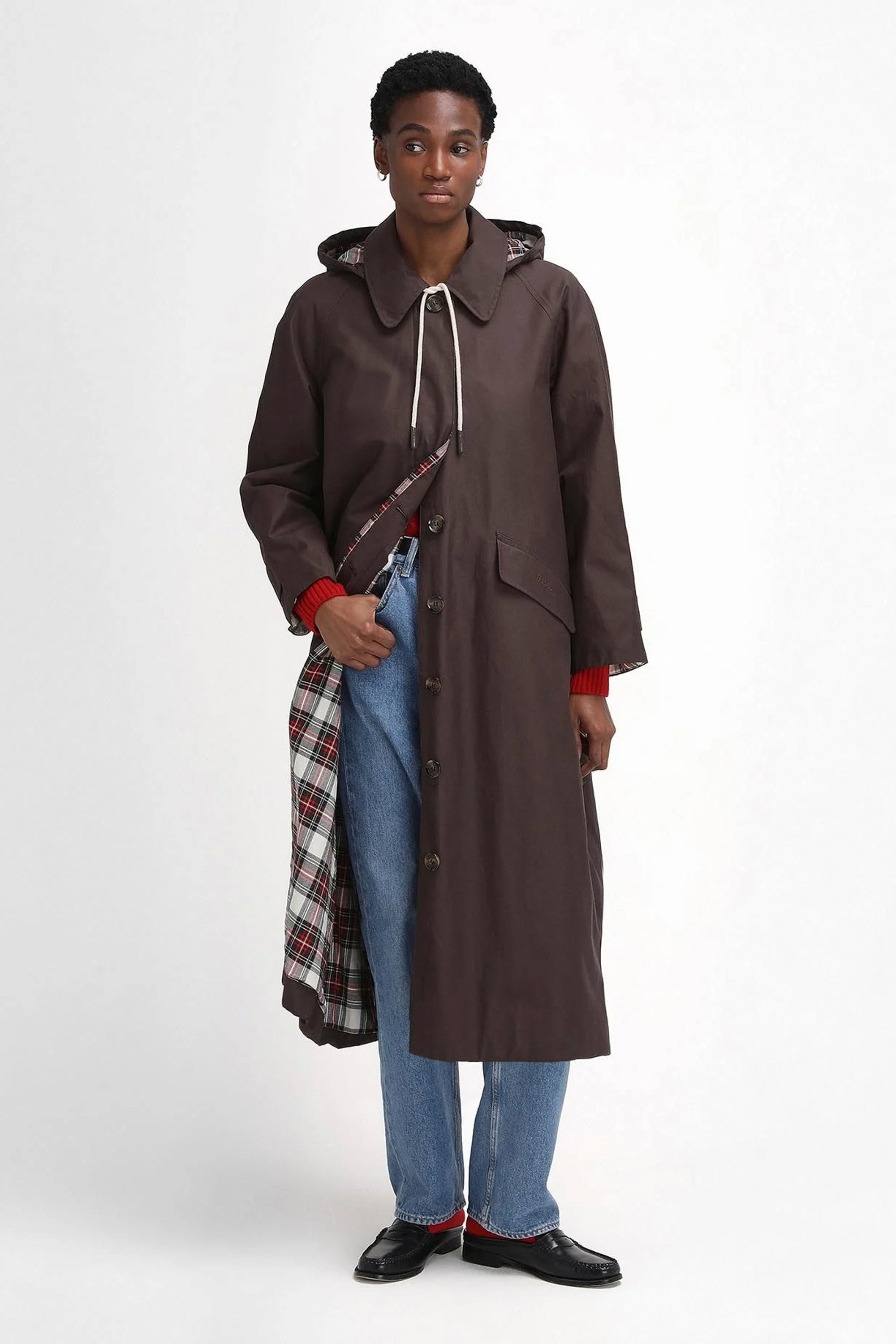 ジャケット・アウター BARBOUR 18SS Big Whitley Trench Coat-38 Barbour WHITLEY Trench Jacket Coat sage green size 36