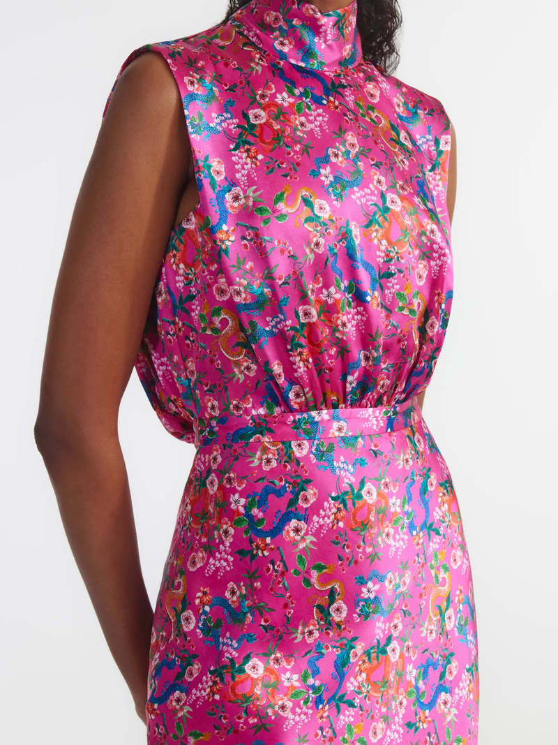 knee length dresses for ladies Saloni London