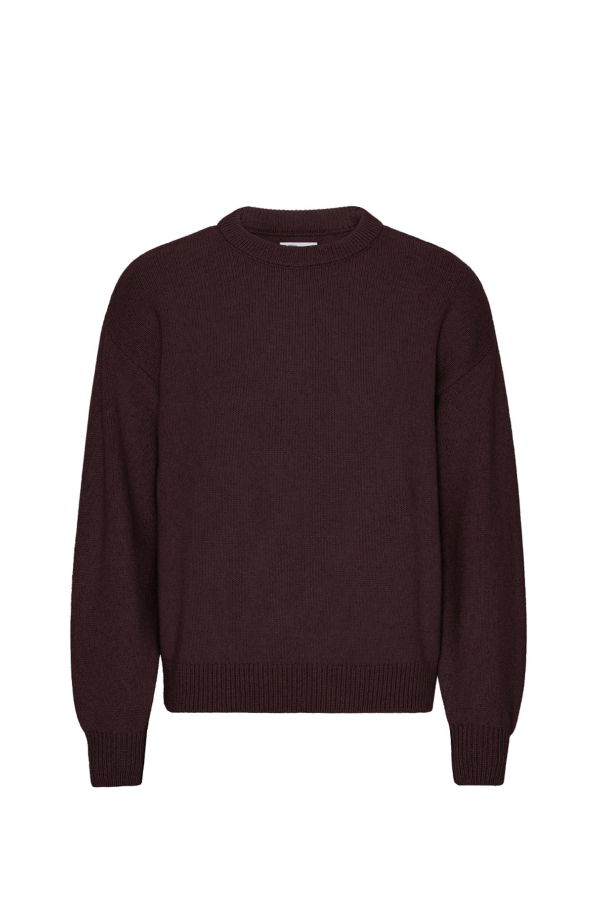Colorful Standard Oversized Merino Crewneck Sweater - Oxblood Red