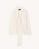 Nili Lotan Angelique Tie Neck Blouse - Ivory - Thumbnail 5