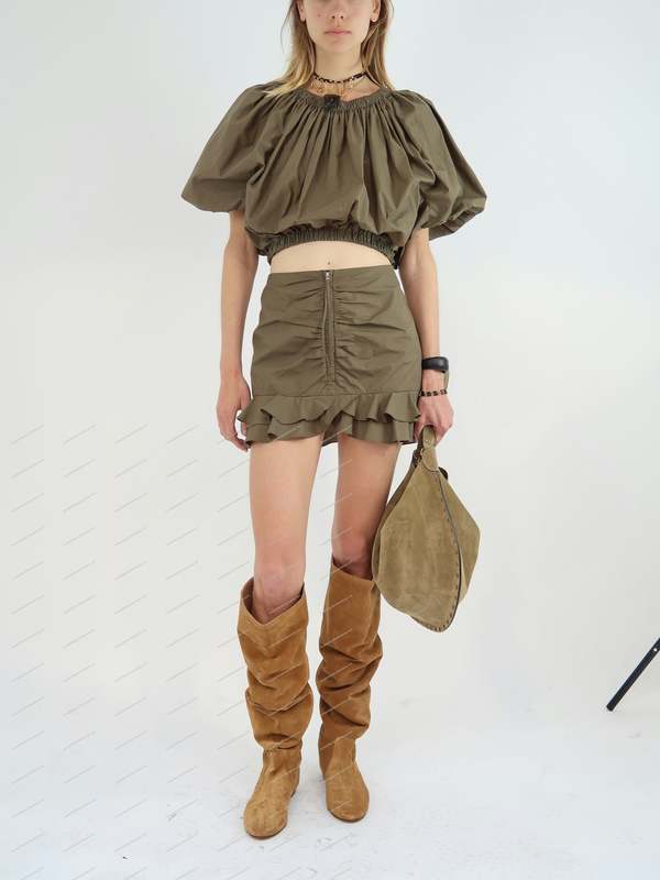 【送料&関税込】Marant Atoile Breenea Skirt Isabel Marant Etoile Breenea Skirt - Black | JU0301FAC1J06E01BK