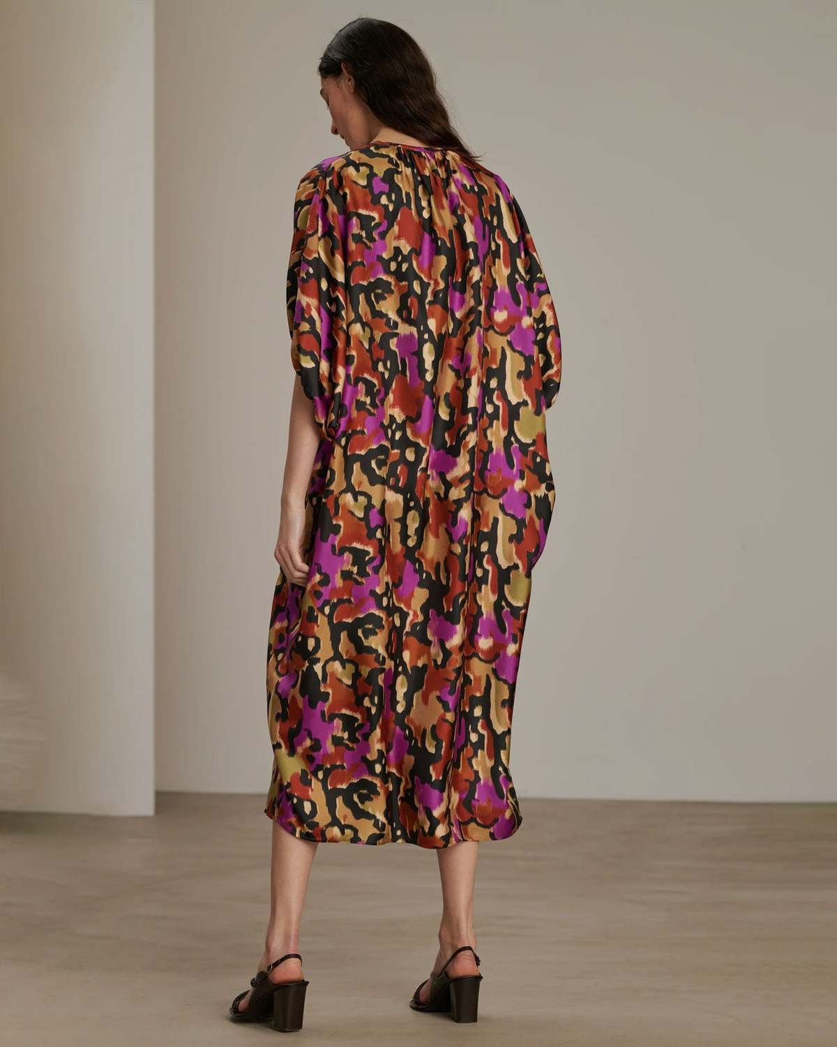 Soeur Alger Silk Dress - Fuchsia Print - Image 2 of 6