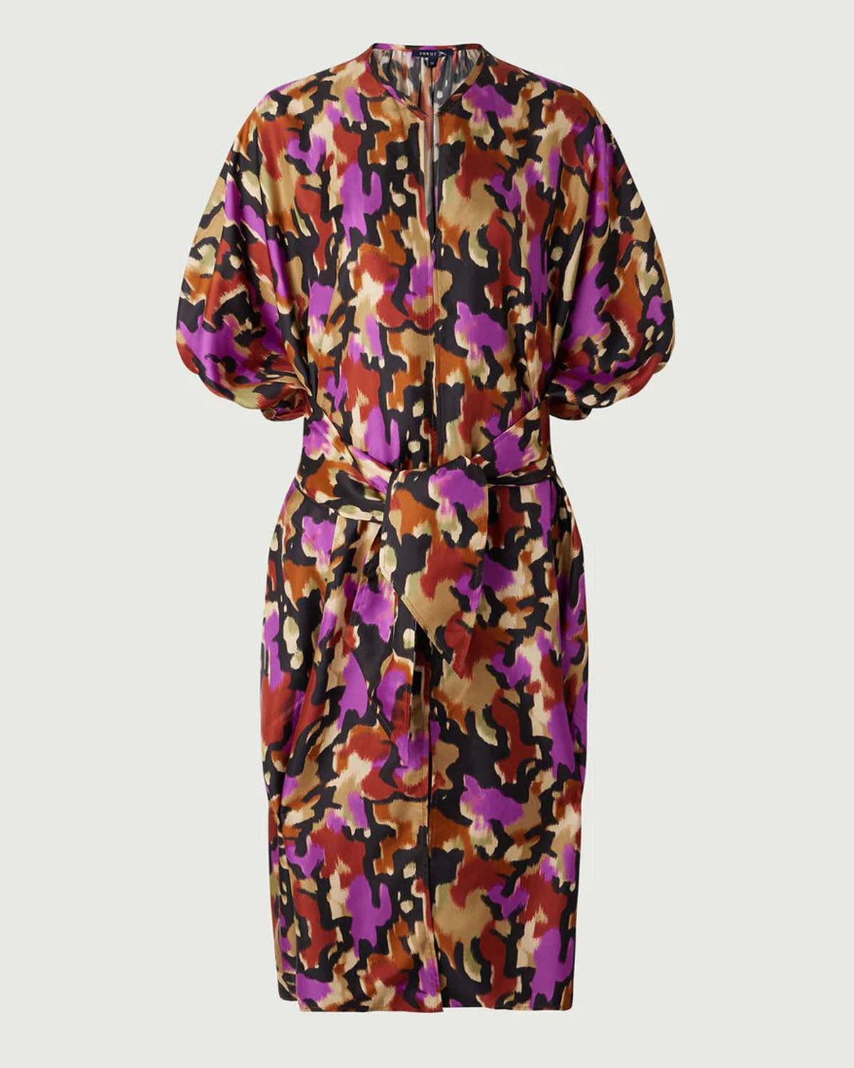 Soeur Alger Silk Dress - Fuchsia Print - Image 5 of 6