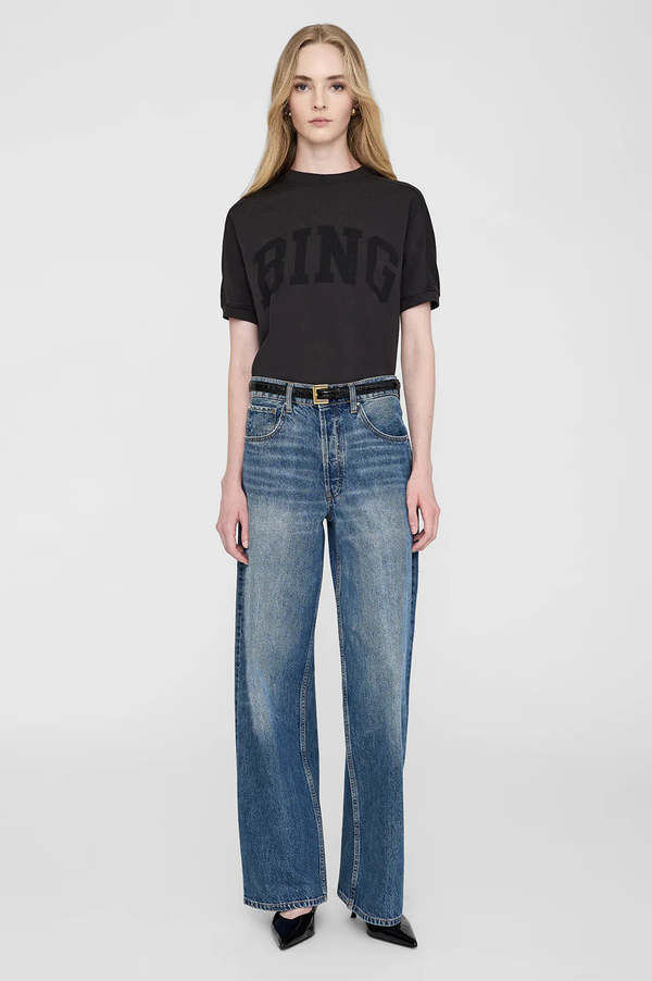 Anine Bing Jaylin Tee - Bing/Vintage Black