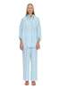 MONOSUIT Full Length High-Waist Loose Fit Wide Leg Tencel Pants - Blue - Thumbnail 1