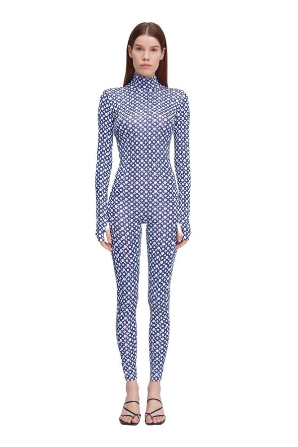 Blue Turtleneck Bodysuit main image 1
