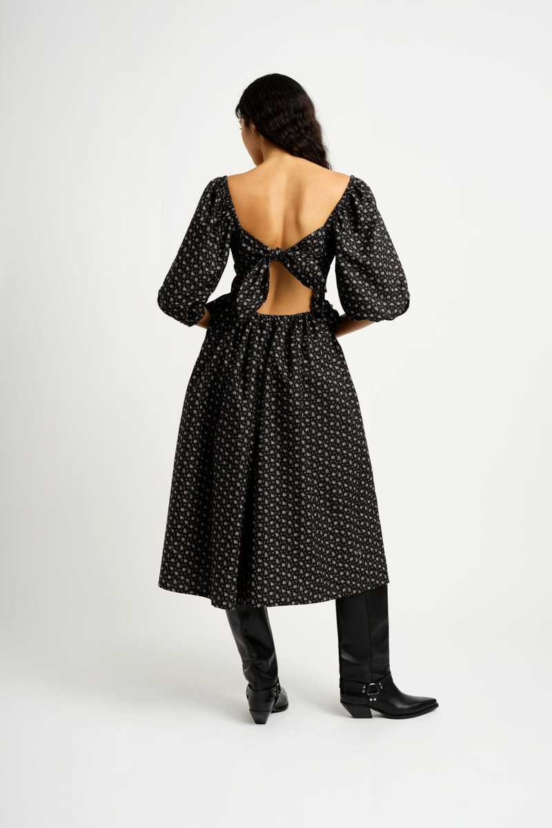 Eliza Faulkner Maria Dress - Black Floral