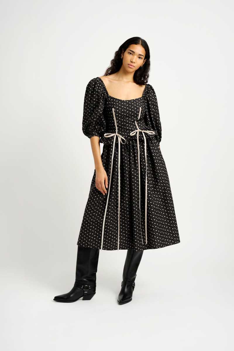 Eliza Faulkner Maria Dress - Black Floral