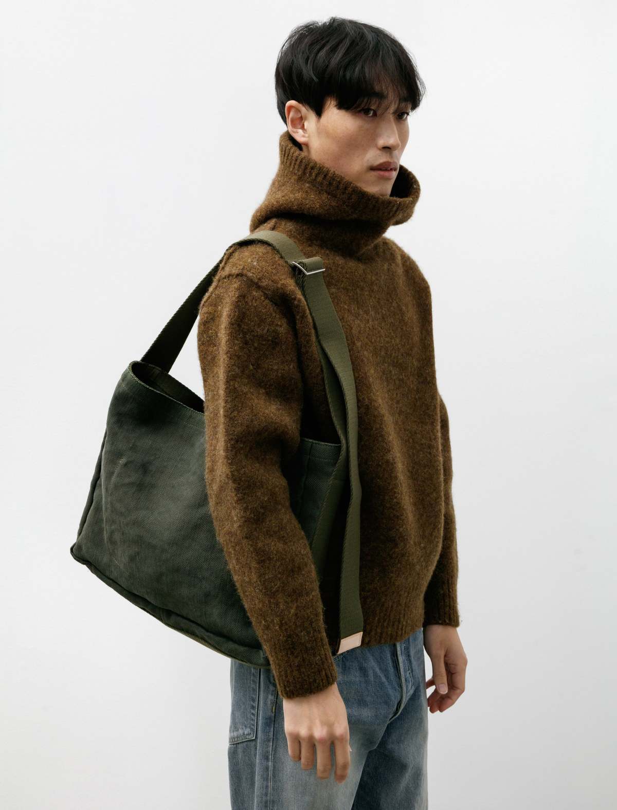 Hender Scheme Square Shoulder Bag - Khaki Green | Garmentory