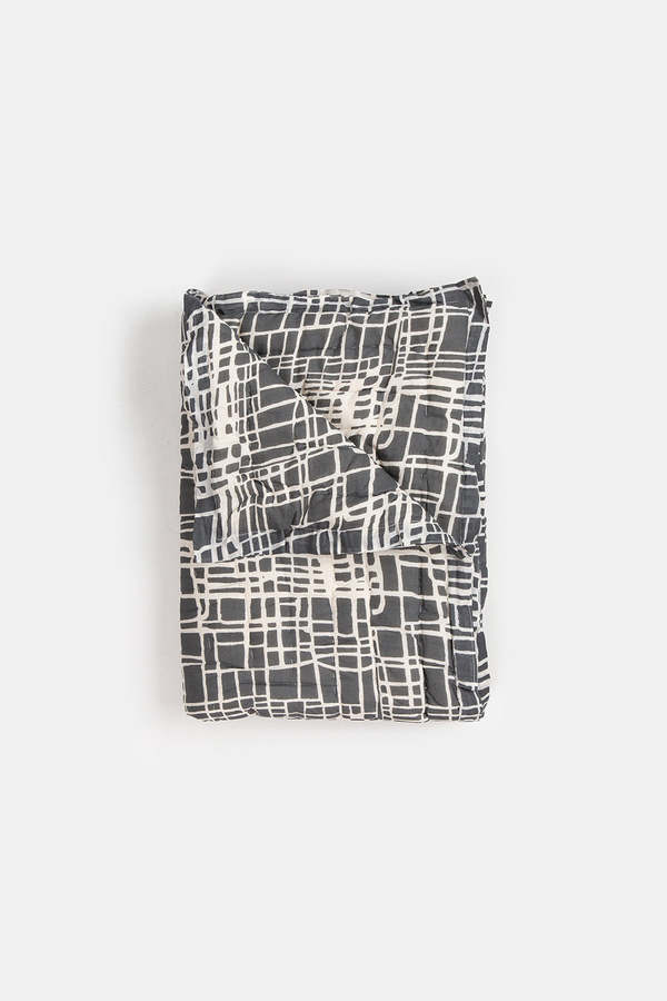 Erica Tanov Cotton Hand-stitched Travel Quilt - Emily Payne 'Channel'