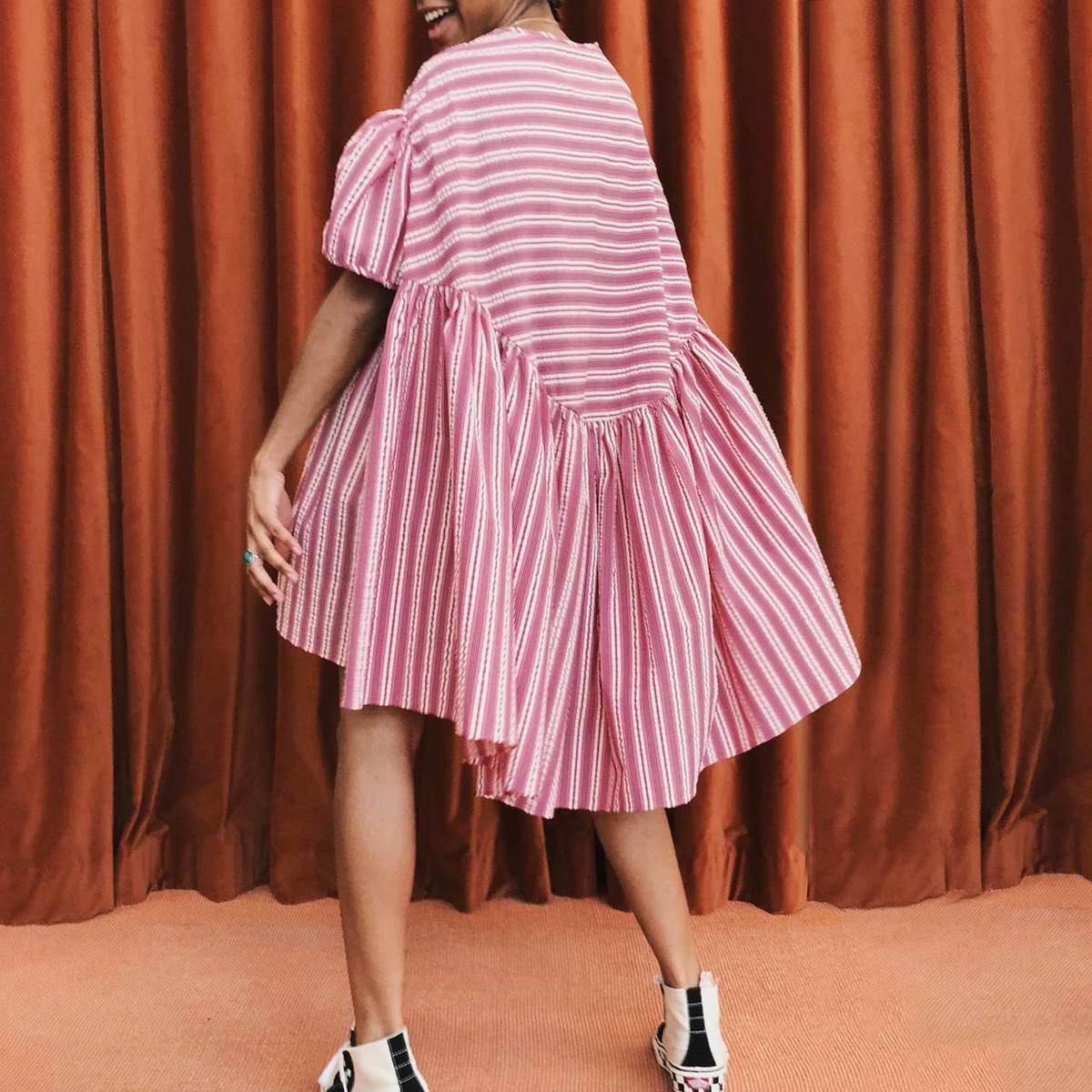 Henrik Vibskov Bon Bon Dress - stripe prints | Garmentory