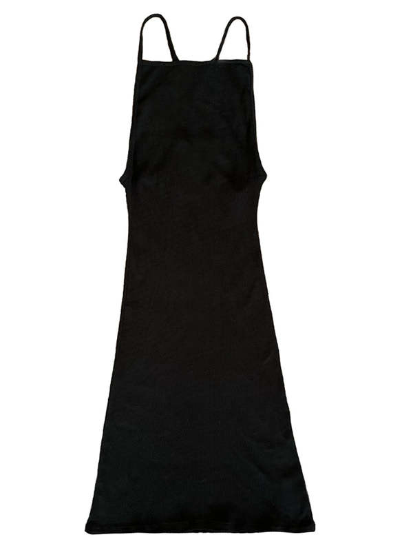 Gil Rodriguez Pointelle Miro Mini Dress - Black