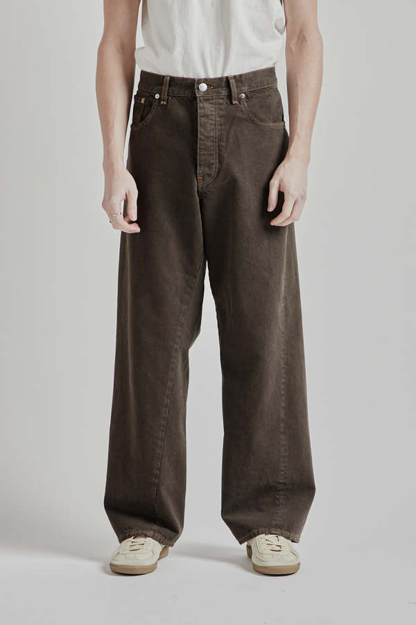 Sunflower Wide Twist Jeans - Vintage Brown | Garmentory