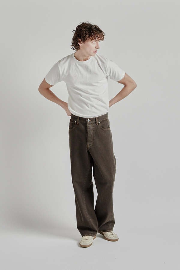 Sunflower Wide Twist Jeans - Vintage Brown | Garmentory