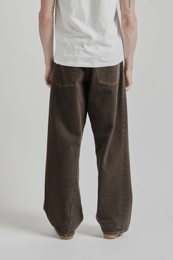 Sunflower Wide Twist Jeans - Vintage Brown | Garmentory