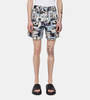 WDLT117 Davi Camera Belted Shorts - Print - Thumbnail 1