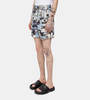 WDLT117 Davi Camera Belted Shorts - Print - Thumbnail 2